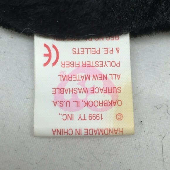 Ty Beanie Baby Luke Black Dog Plush Stuffed Animal Retired W Tag June 15 1998 - Picture 9 of 12